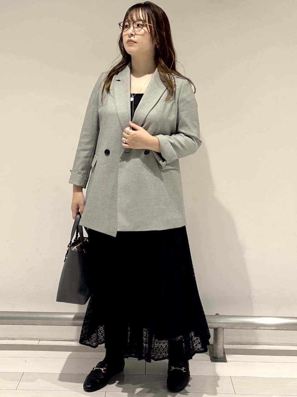 nakamuraさんの「Reflect｜【イージーケア】サークルダイヤ柄レースプリーツスカート」を使ったコーディネート
