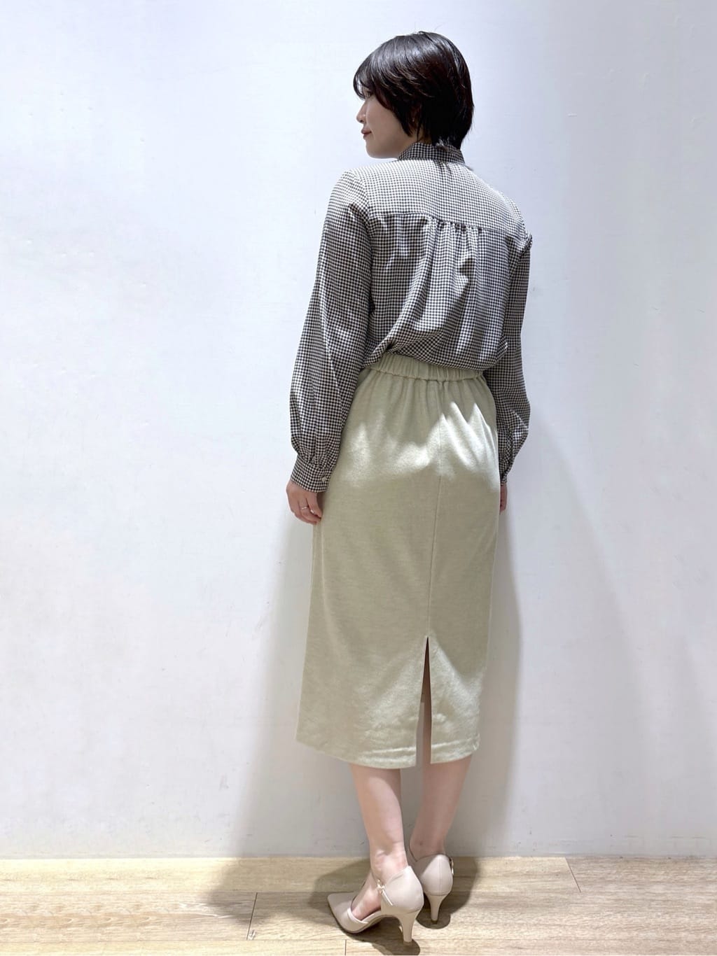 mizukiさんの「index｜アシンメトリーレイヤードボウタイブラウス【洗濯機OK／イージーアイロン／防シワ】《XS～3L》」を使ったコーディネート