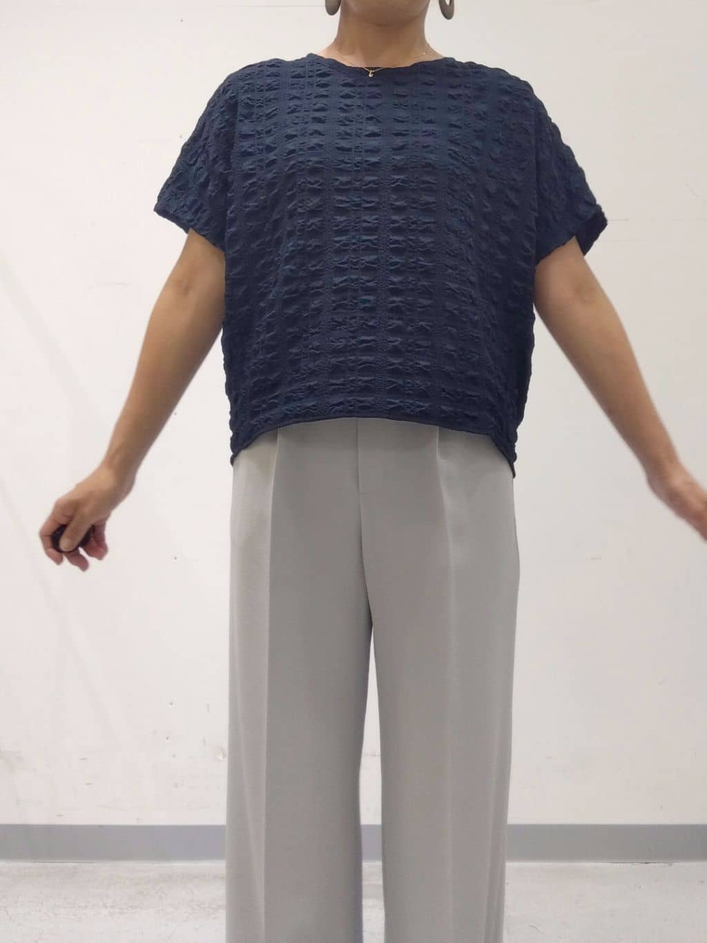 Kさんの「INDIVI｜【着る日傘／遮熱／UVケア】ダブルジャケット」を使ったコーディネート