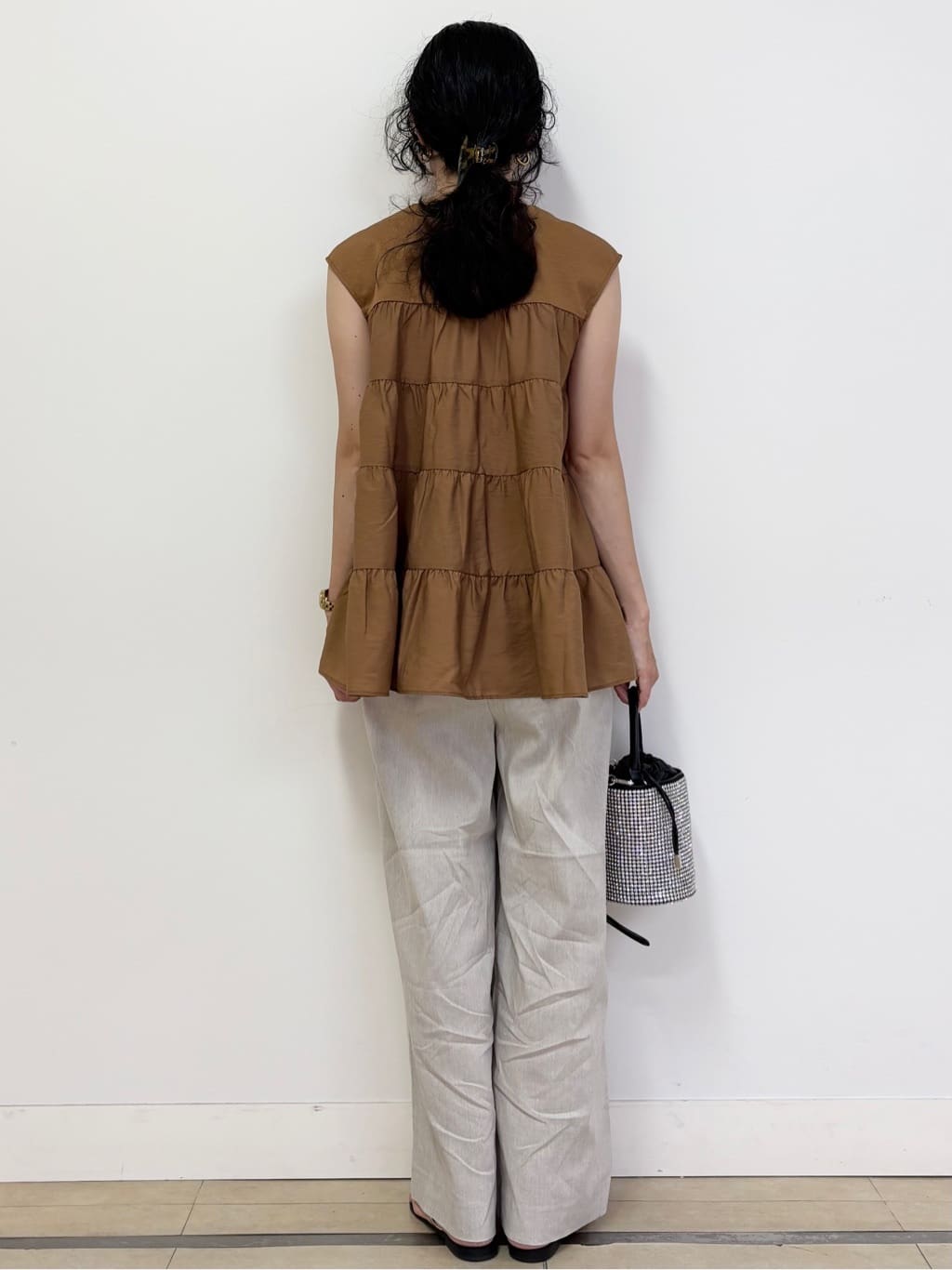 YOKOTAさんの「DRESSTERIOR｜◆【接触冷感/イージーケア】ティアードコンビカットソー」を使ったコーディネート