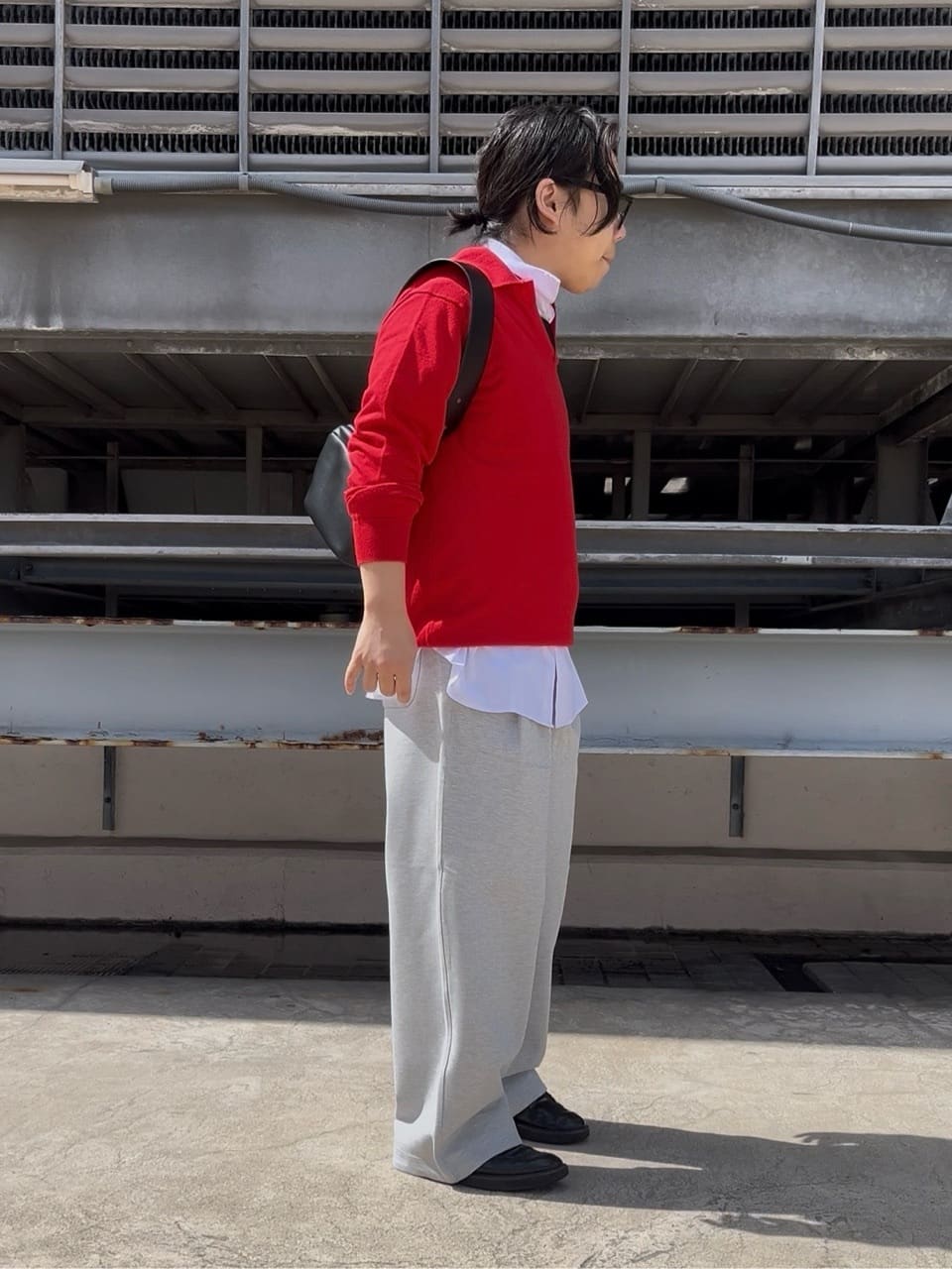 taigaさんの「tk.TAKEO KIKUCHI｜【ネクタイ付き】グランパシャツ」を使ったコーディネート