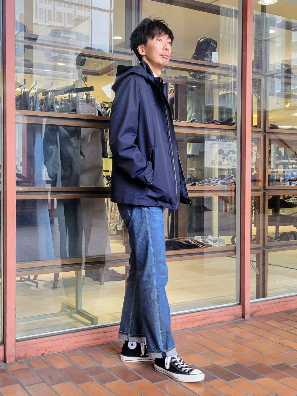 piroyaさんの「TAKEO KIKUCHI｜【Sサイズ～】ウォーム ミラノリブ オフネック プルオーバー」を使ったコーディネート
