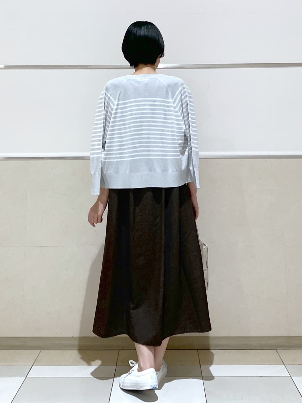 eriko さんの「Dessin｜【洗える】キーネックカーディガン」を使ったコーディネート