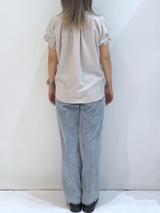 manaさんの「OPAQUE.CLIP｜《7色展開／XS-LLサイズ》タックスリーブスキッパーブラウス【洗濯機洗い可／吸水速乾／抗ピル／防シ」を使ったコーディネート