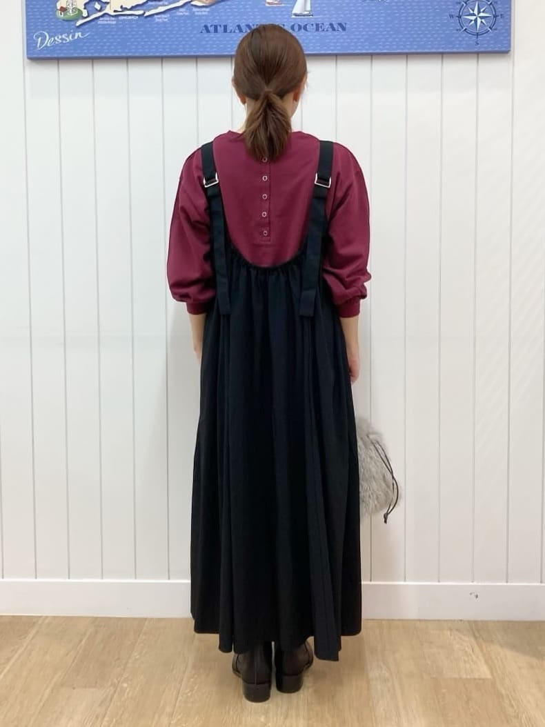 yoshiさんの「Dessin｜【360度可愛い・洗える】バックヘンリーカットソー」を使ったコーディネート