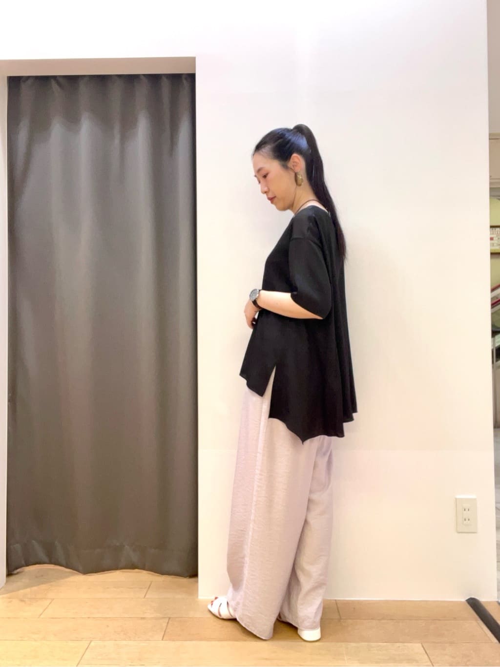 yukoさんの「INDIVI｜【バックシャン】デザインTブラウス」を使ったコーディネート