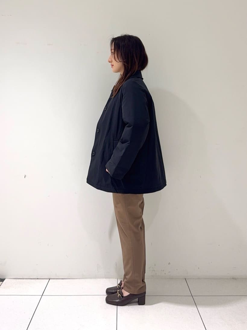 そんさんの「INDIVI｜【超軽量／蓄熱】ライトパフステンカラーコート」を使ったコーディネート