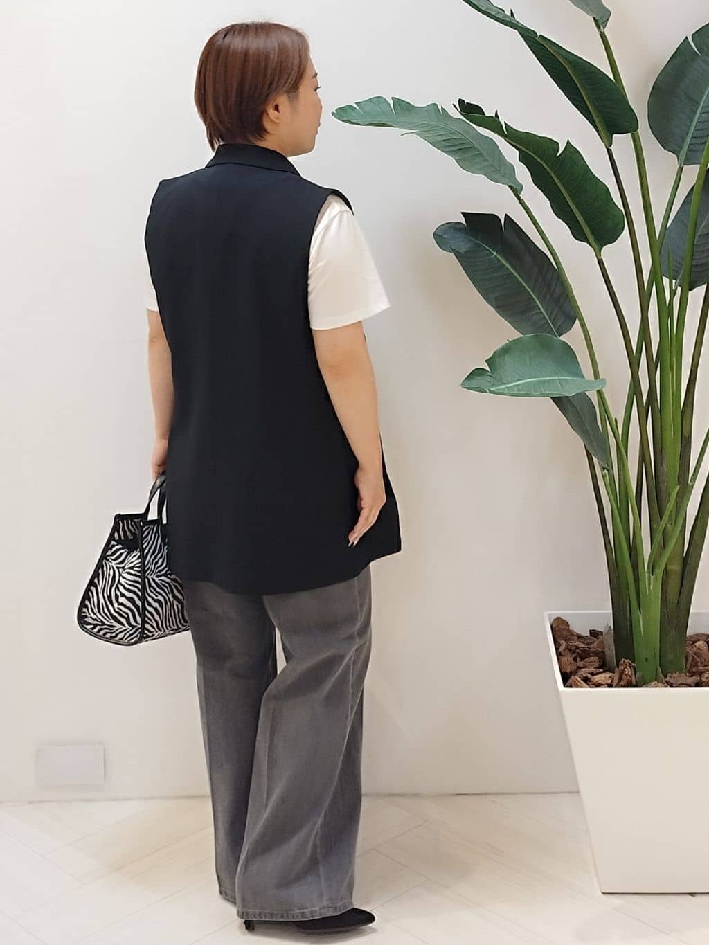 s u g iさんの「UNTITLED｜【セットアップ可/洗える】スラブテーラードカラージレ」を使ったコーディネート