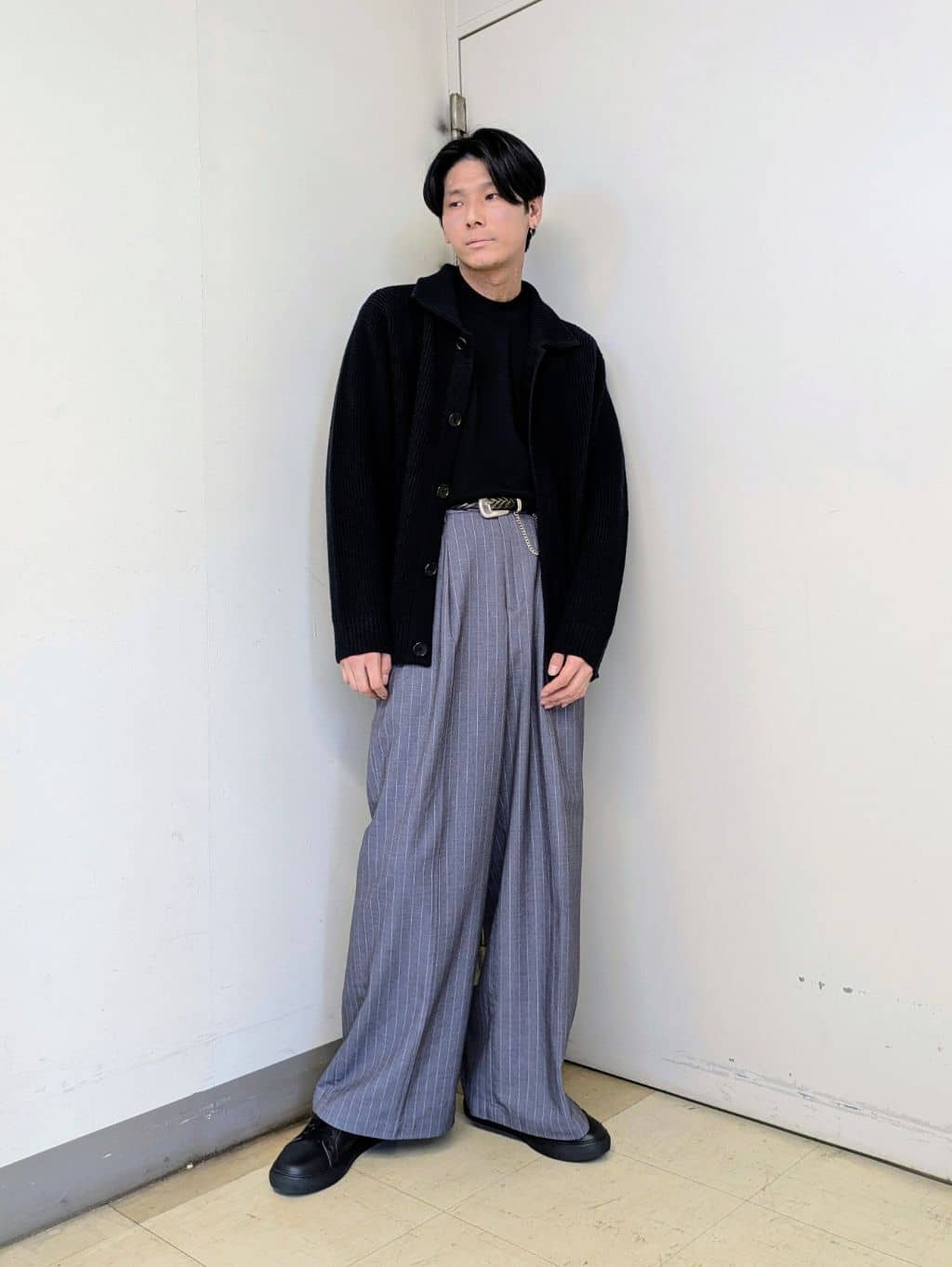 ryoさんの「TAKEO KIKUCHI｜ウール混 モックネック プルオーバー」を使ったコーディネート