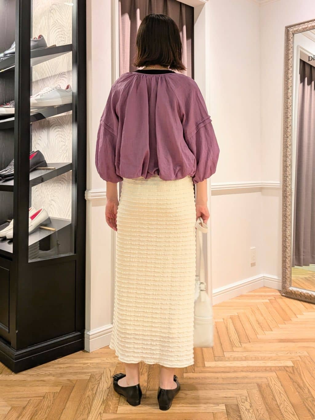 saoriさんの「DRESSTERIOR｜【接触冷感/抗菌防臭/消臭】アイスクリアコットンドルマンT」を使ったコーディネート