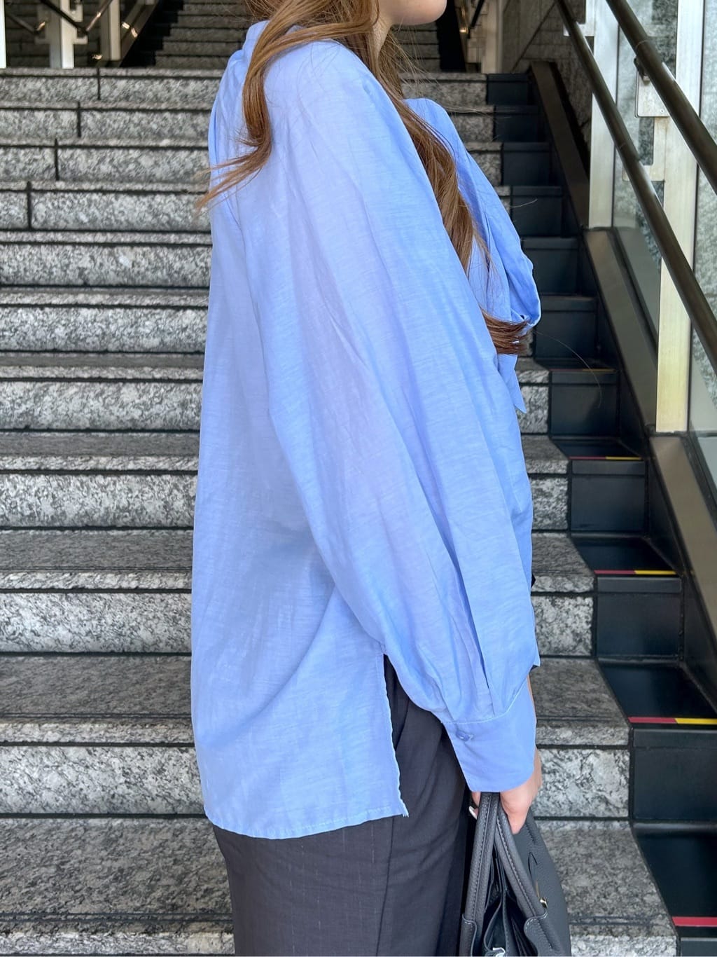 Risaさんの「OPAQUE.CLIP｜《SS-LLサイズ》ストレッチ美脚イージーワイドパンツ【防シワ／洗濯機洗い可】」を使ったコーディネート