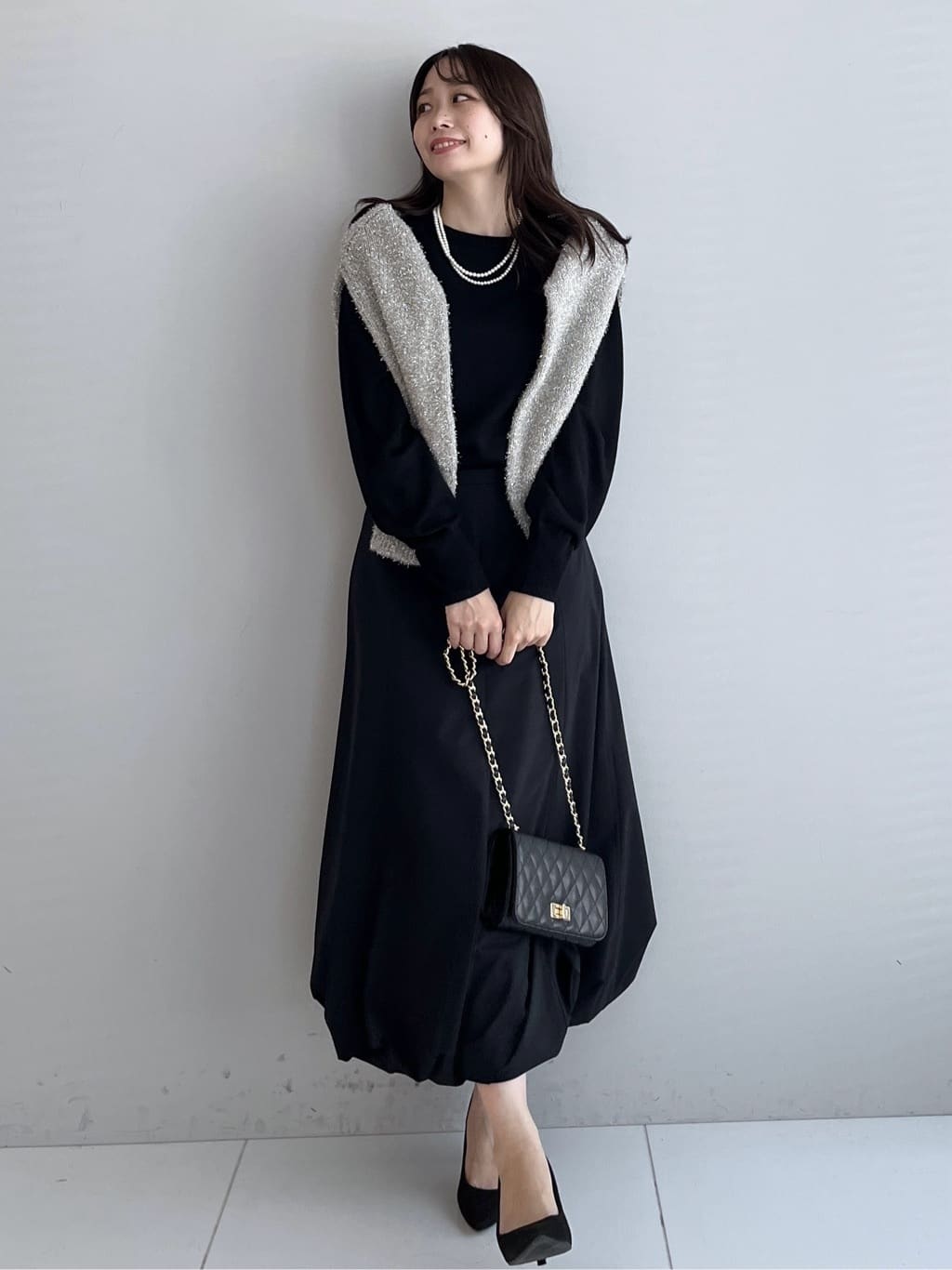 Saekoさんの「UNTITLED｜【8色展開／コンパクト丈】レーヨン混 コクーンニット」を使ったコーディネート