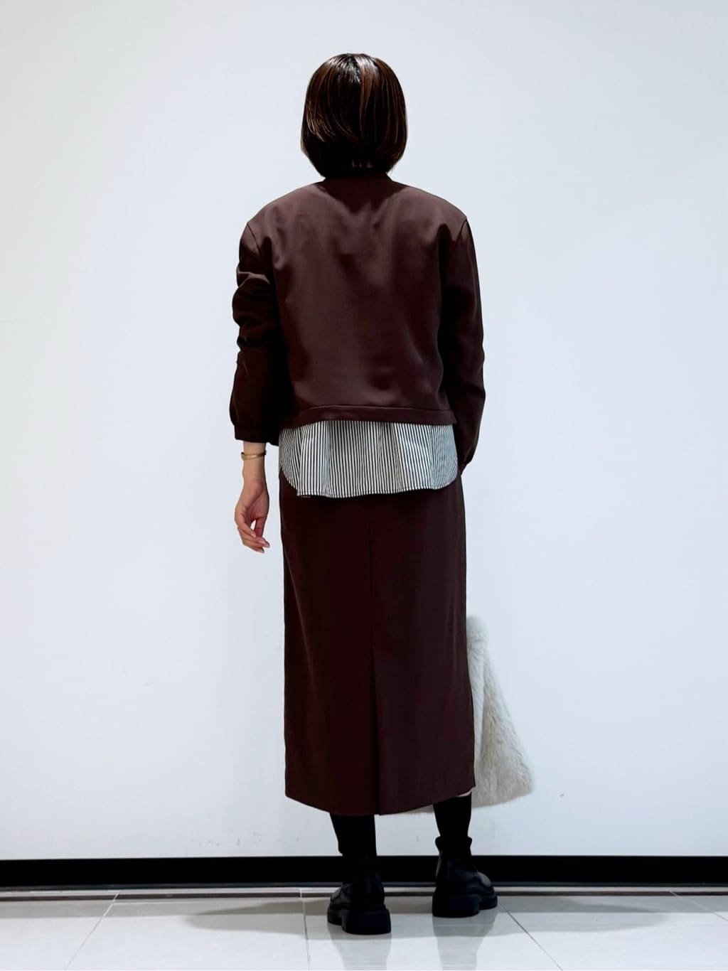 mikaさんの「INDIVI｜【洗える／UVケア／吸汗速乾】ジョーゼットライトブルゾン」を使ったコーディネート