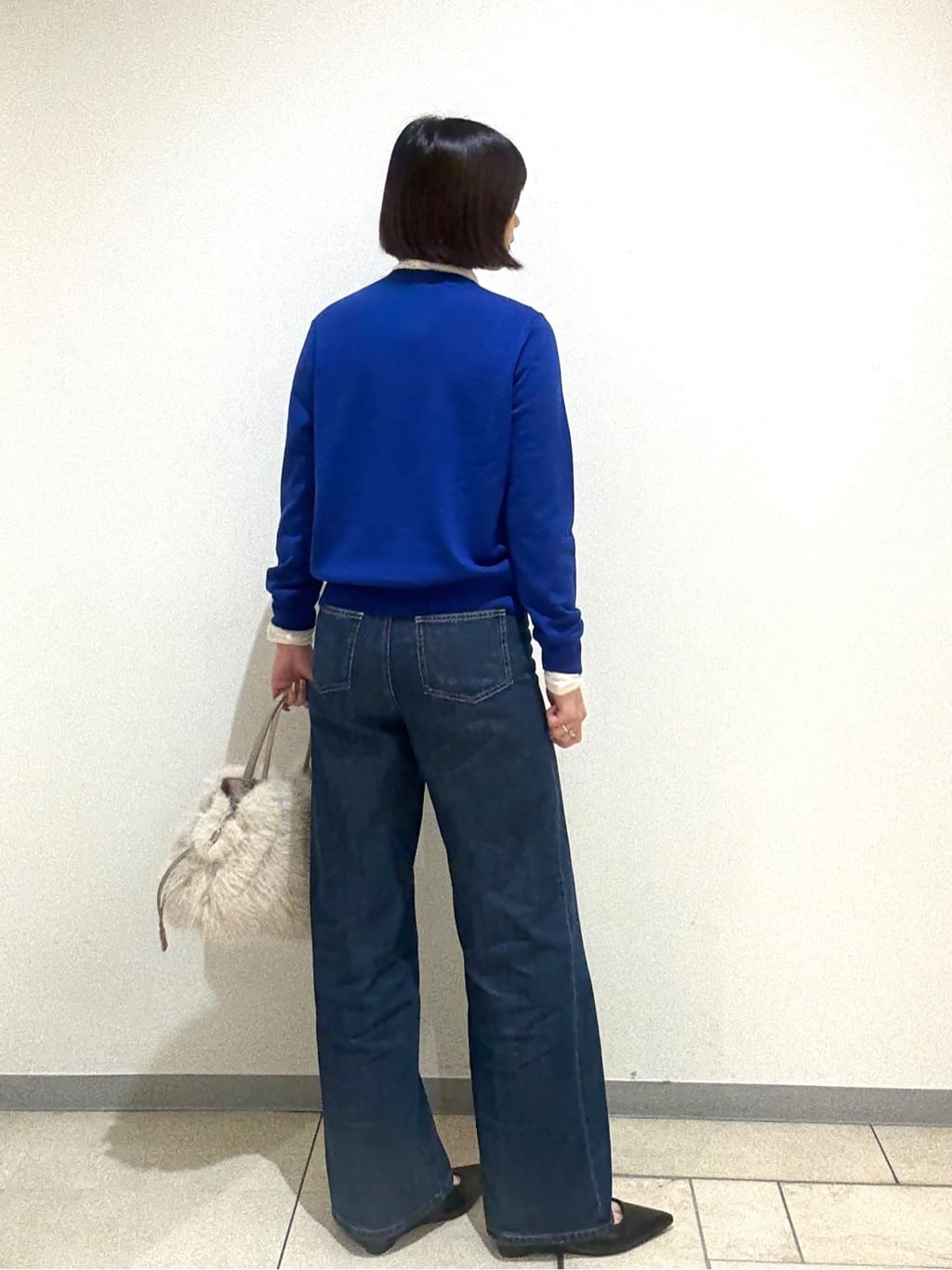 Itoさんの「UNTITLED｜【グレー/ブルー/ジーンズ】ソフトワイドデニムパンツ」を使ったコーディネート