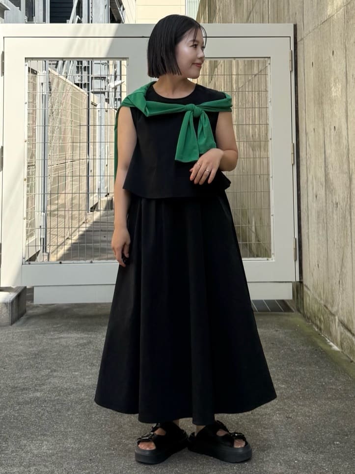 chさんの「THE SHOP TK｜ドッキングワンピース【接触冷感/撥水/UVカット/洗濯機OK】」を使ったコーディネート