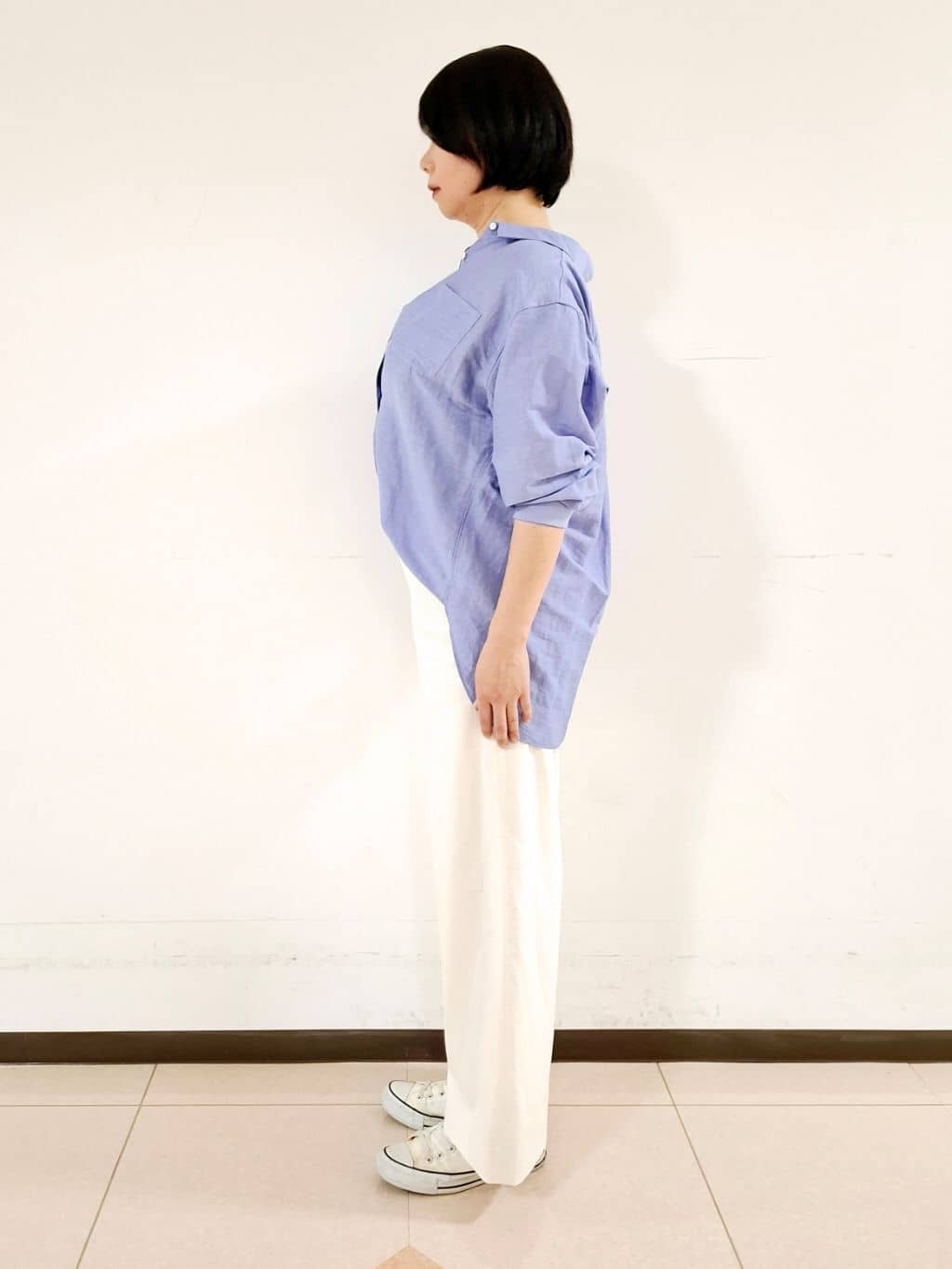 ねぎさんの「UNTITLED｜◆【ワイド/後ろウエストゴム】ヘンプマリンパンツ」を使ったコーディネート
