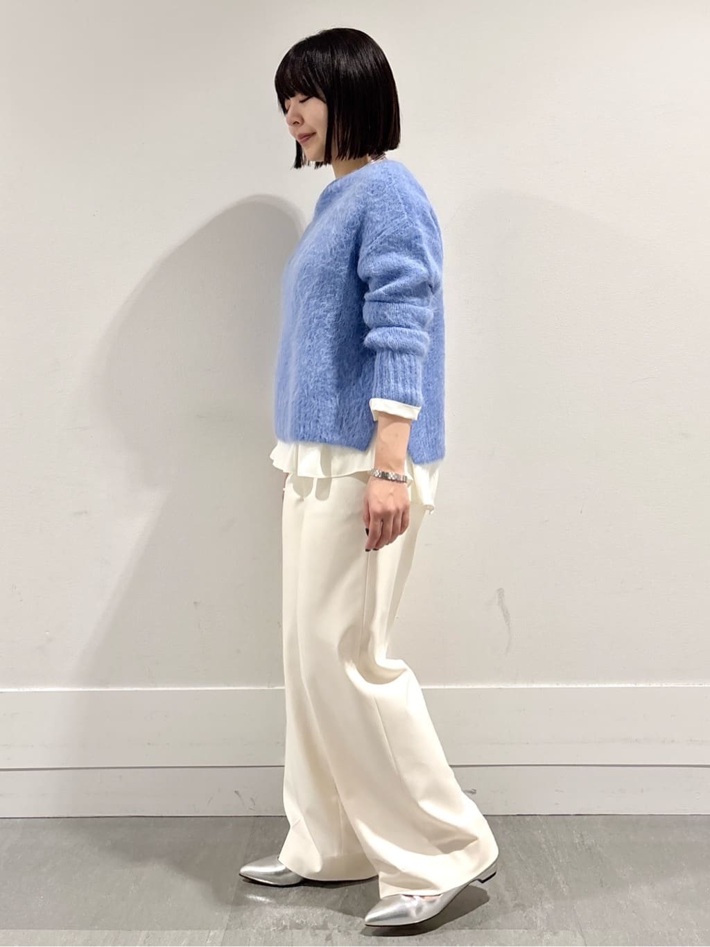 モエカさんの「UNTITLED｜【ゆったり】アルパカ混シャギーニット」を使ったコーディネート