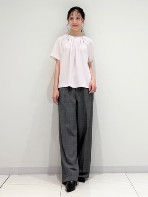 kayoさんの「INDIVI｜【UVケア】タックブラウス」を使ったコーディネート