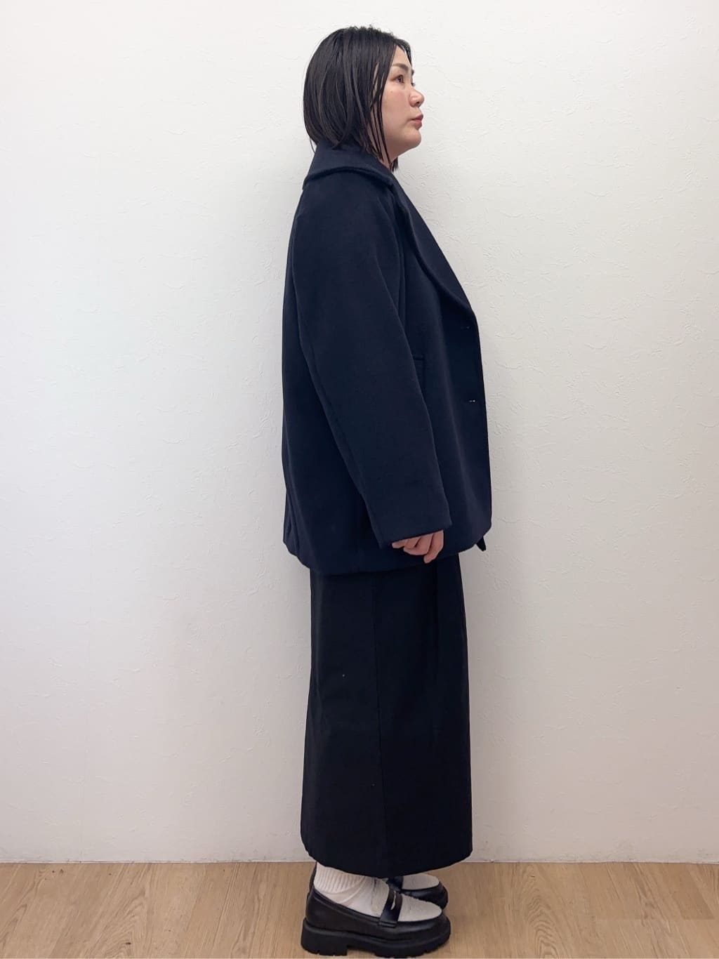 Takeさんの「OPAQUE.CLIP｜カシミヤブレンドウールミドルピーコート」を使ったコーディネート