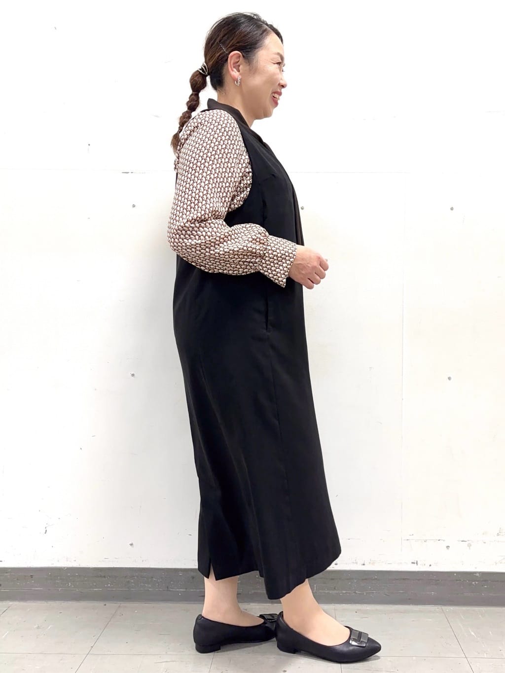 keiさんの「Reflect｜【レイヤードに◎】ボウタイプリントブラウス」を使ったコーディネート