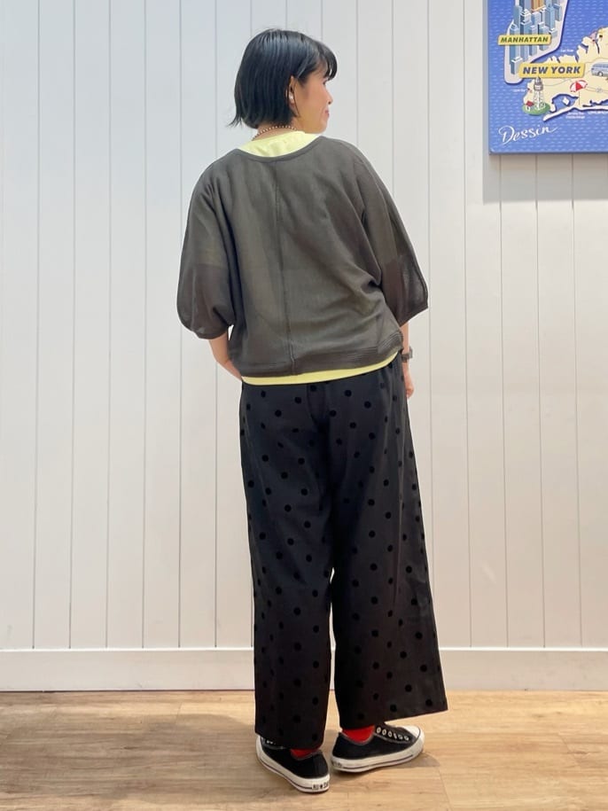 mikaさんの「Dessin｜【洗える】オーガニックコットンロゴTシャツ」を使ったコーディネート
