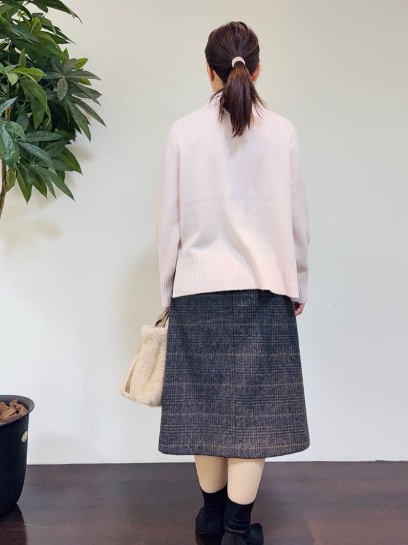 CHISATOさんの「UNTITLED｜【8色展開/洗える】ウールカシミヤ ハイネックニット」を使ったコーディネート