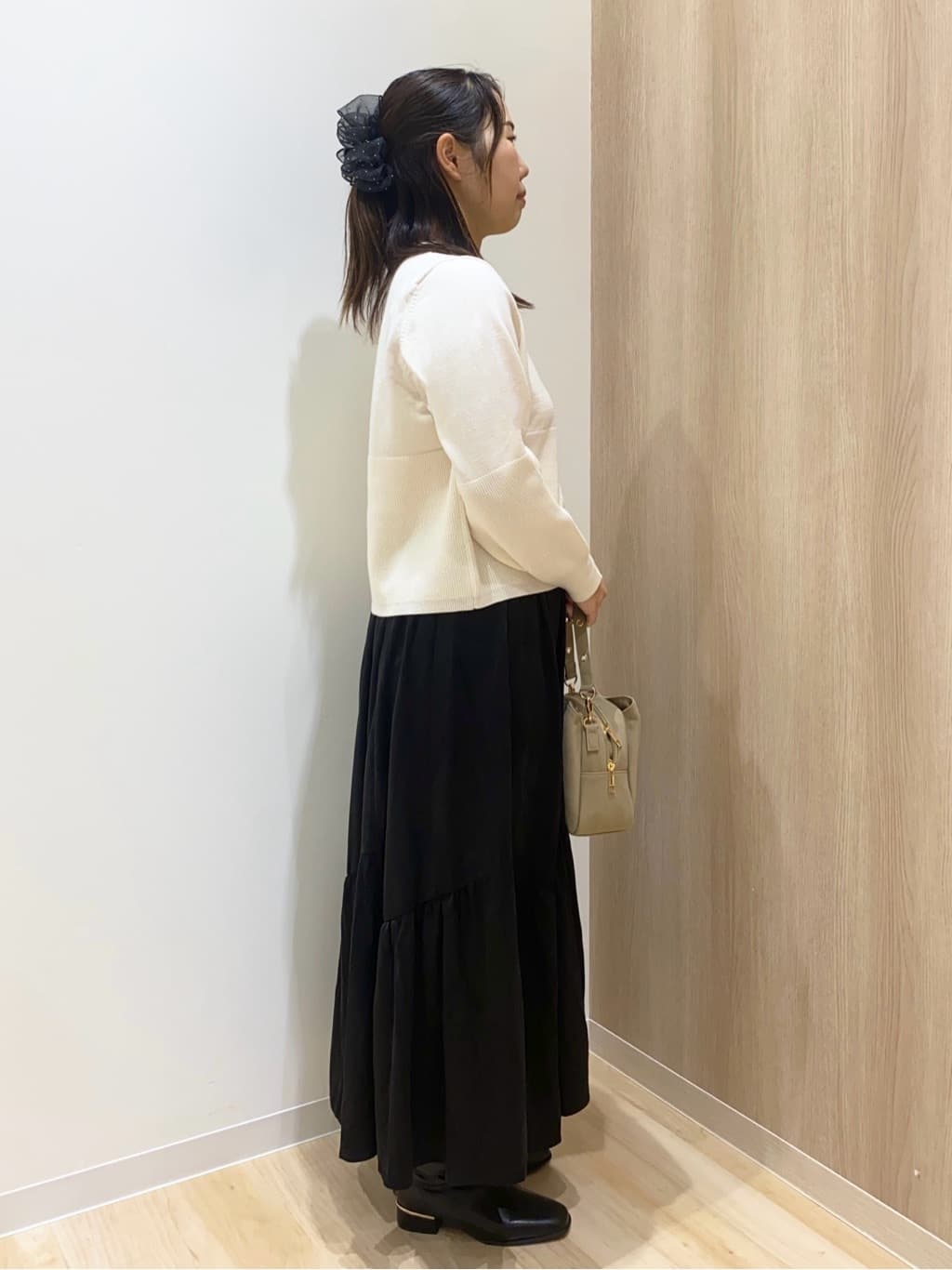 HANAさんの「grove｜【毛玉軽減／洗える】編地切替カーディガン」を使ったコーディネート