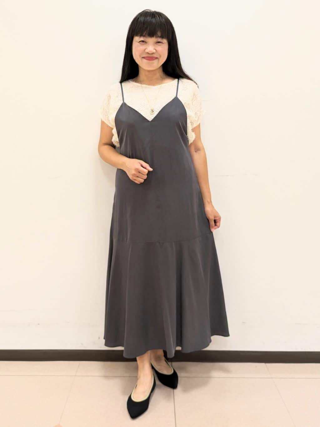 ともさんの「UNTITLED｜【セットアップ可/洗える】フェザーフレンチスリーブブラウス」を使ったコーディネート