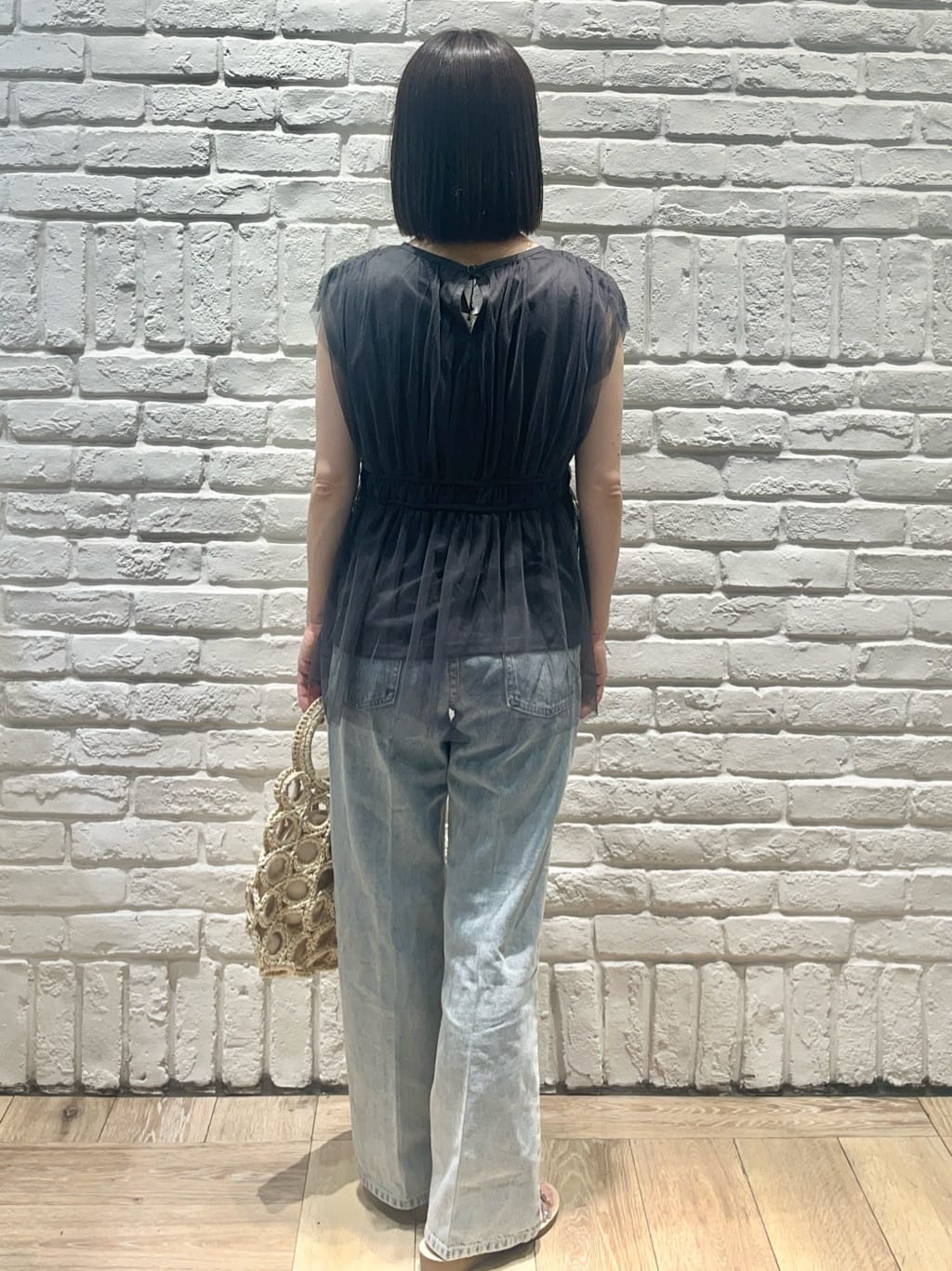 がんさんの「index｜《丈が選べる》ストレートデニムパンツ【洗濯機洗い可】」を使ったコーディネート