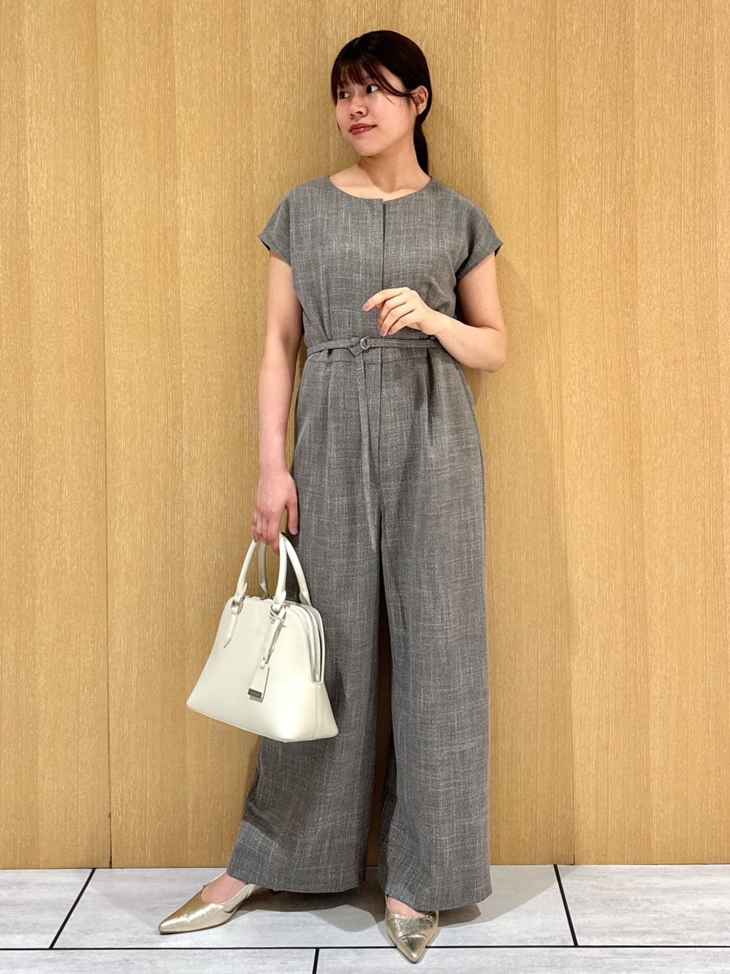 nanaさんの「UNTITLED｜【接触冷感/オールインワン/洗える】梳毛調合繊コンビネゾン」を使ったコーディネート
