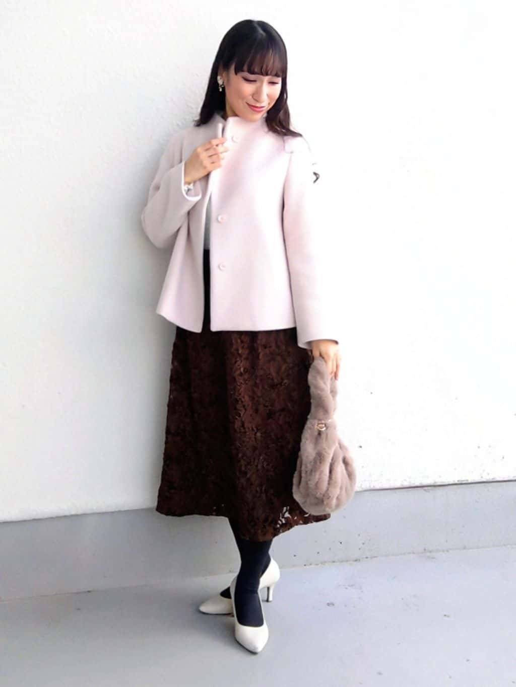keinaさんの「SunaUna｜【SS～Lサイズ展開／6色展開】パール調ニット」を使ったコーディネート