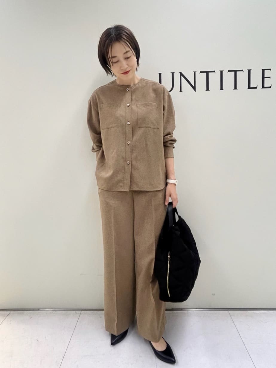 Mikiさんの「UNTITLED｜【秋も着られる/セットアップ可】リラククールシャツ」を使ったコーディネート