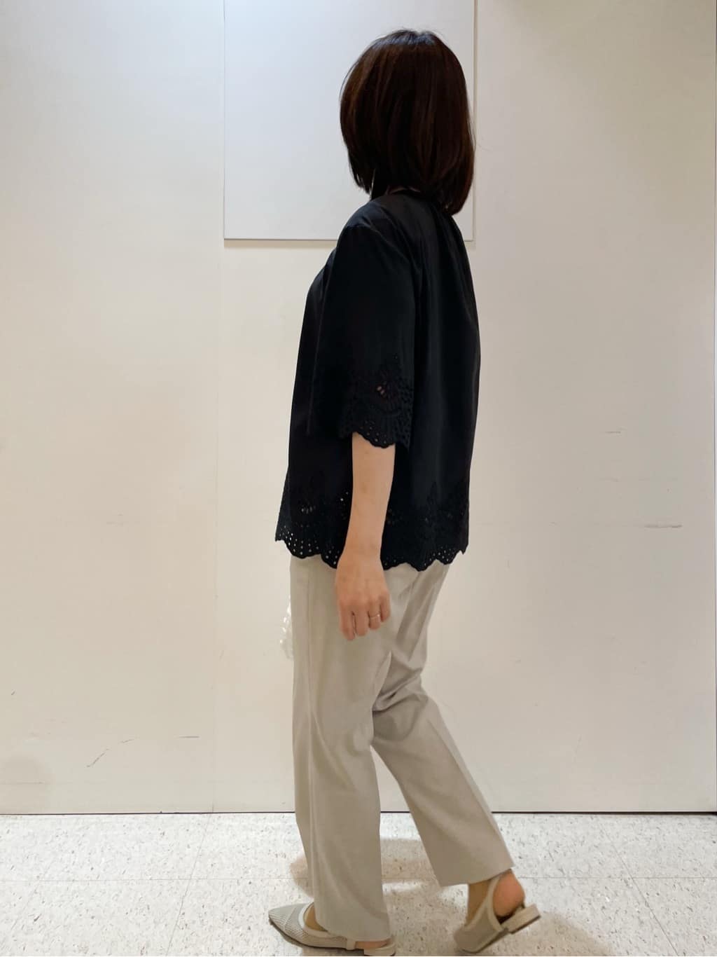 めいさんの「Reflect｜【マシンウォッシュ可】リネンライクフレアパンツ」を使ったコーディネート