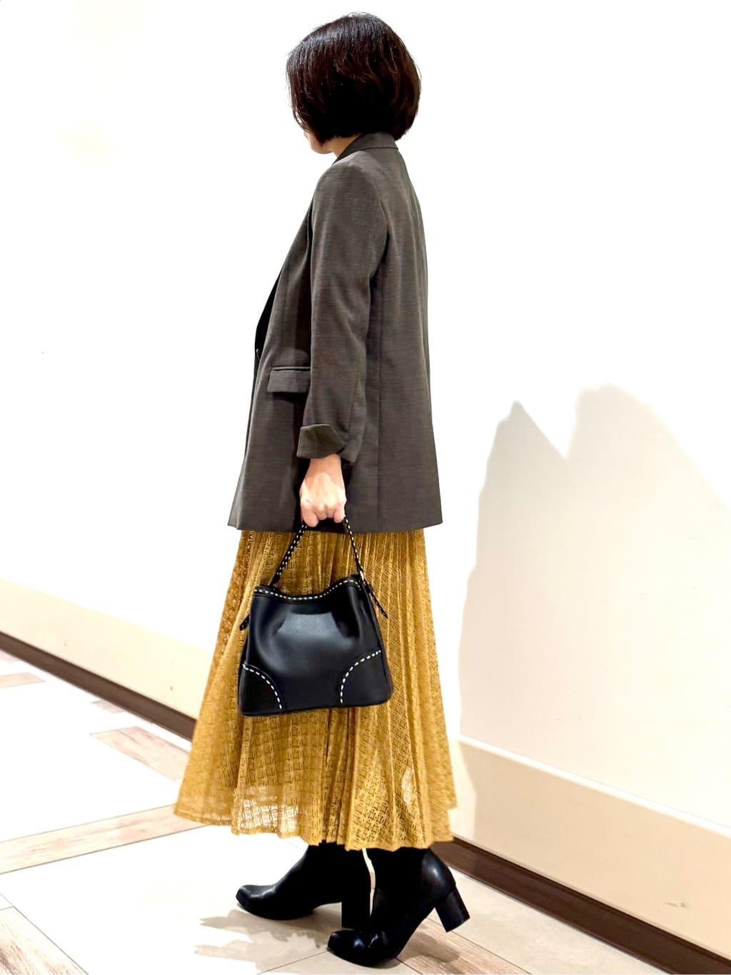 kaeさんの「Reflect｜【イージーケア】サークルダイヤ柄レースプリーツスカート」を使ったコーディネート