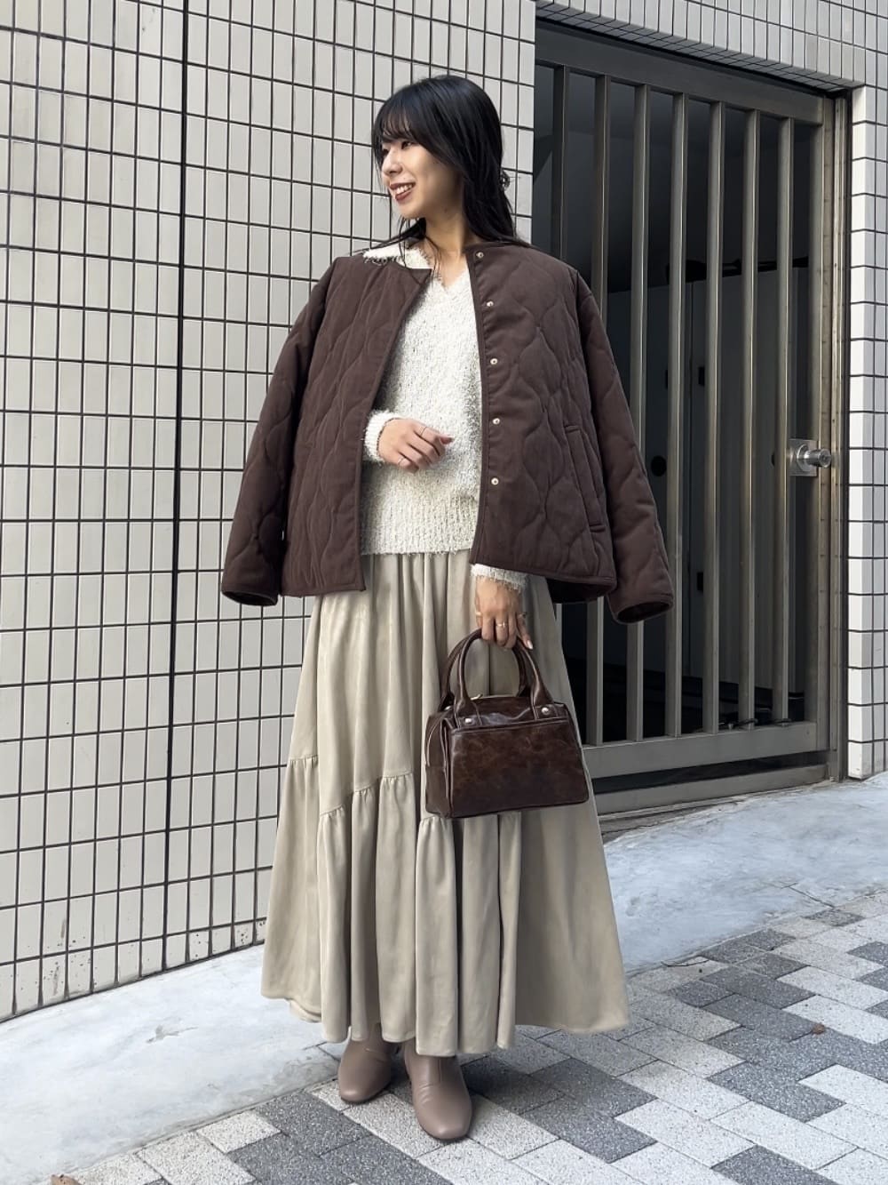 cotaniさんの「grove｜【2WAY・リバーシブル】大人が着たい上品コーデュロイジャケット」を使ったコーディネート