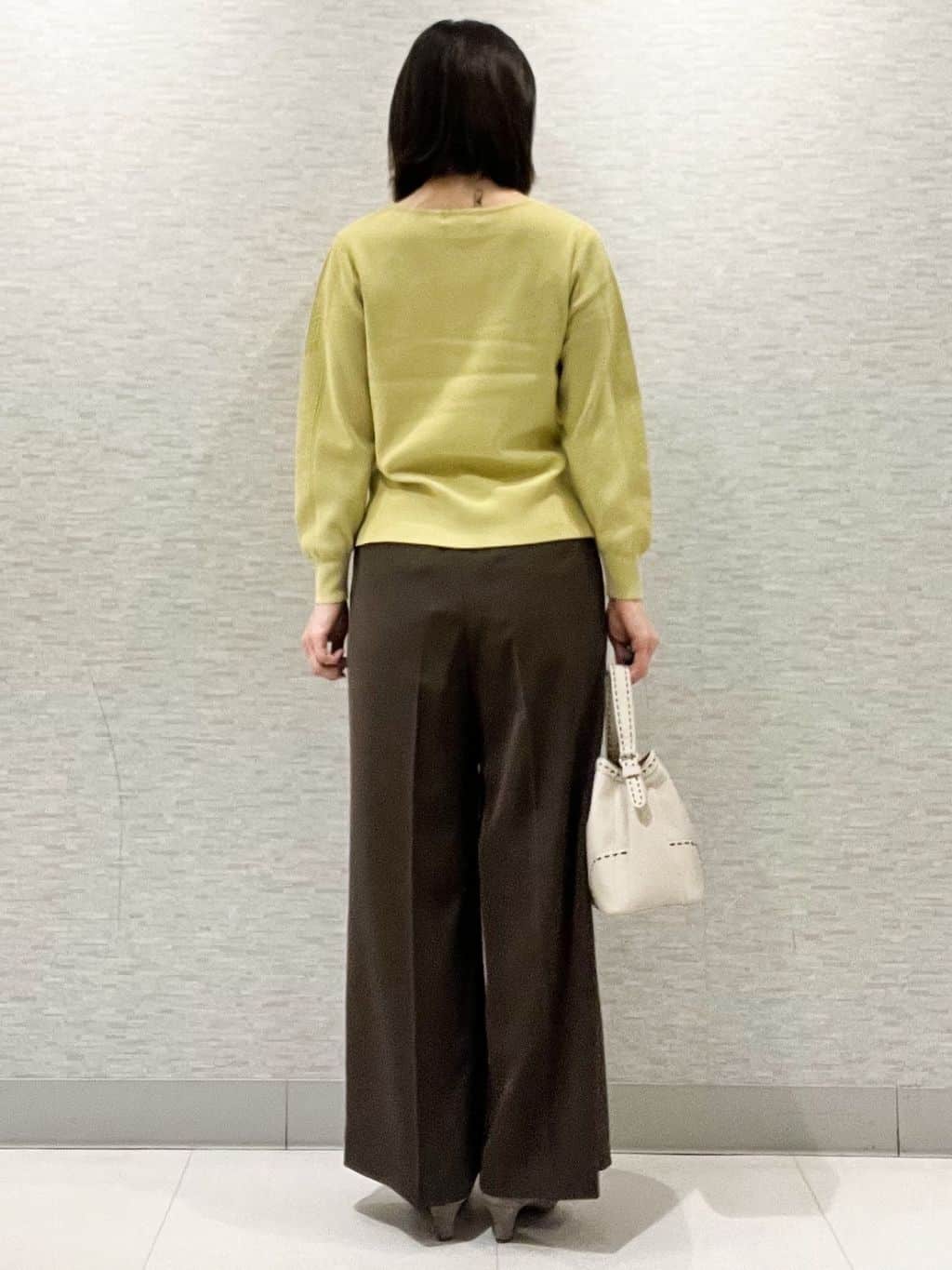 marikoさんの「Reflect｜【選べる6色／長く着られる◎】ボートネックニット」を使ったコーディネート