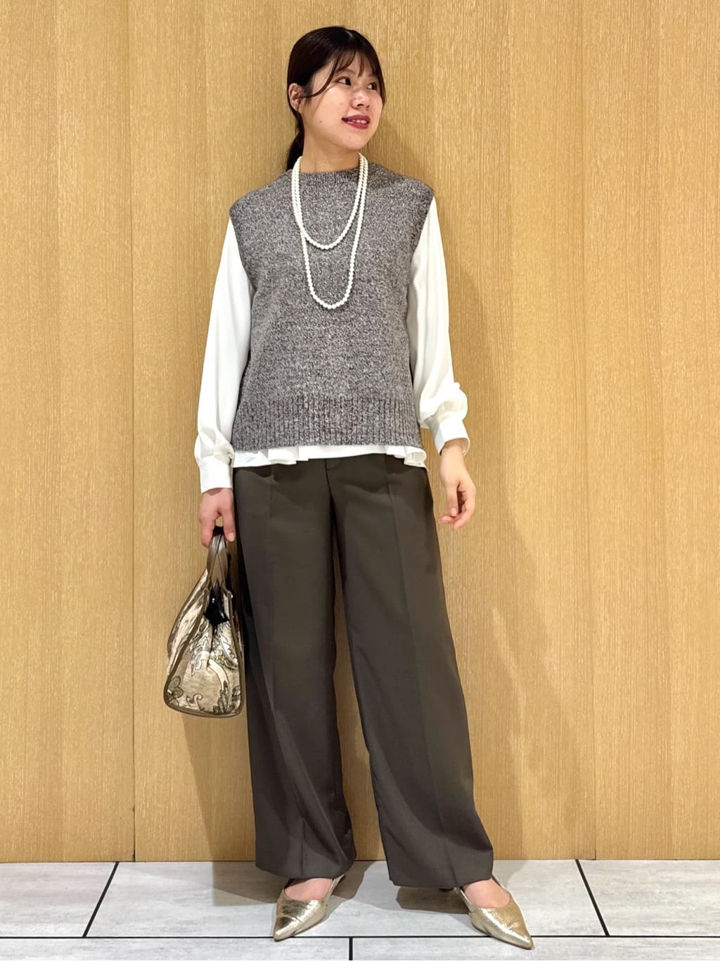 nanaさんの「UNTITLED｜【セットアップ可】ウールライク ダブルブレストジャケット」を使ったコーディネート