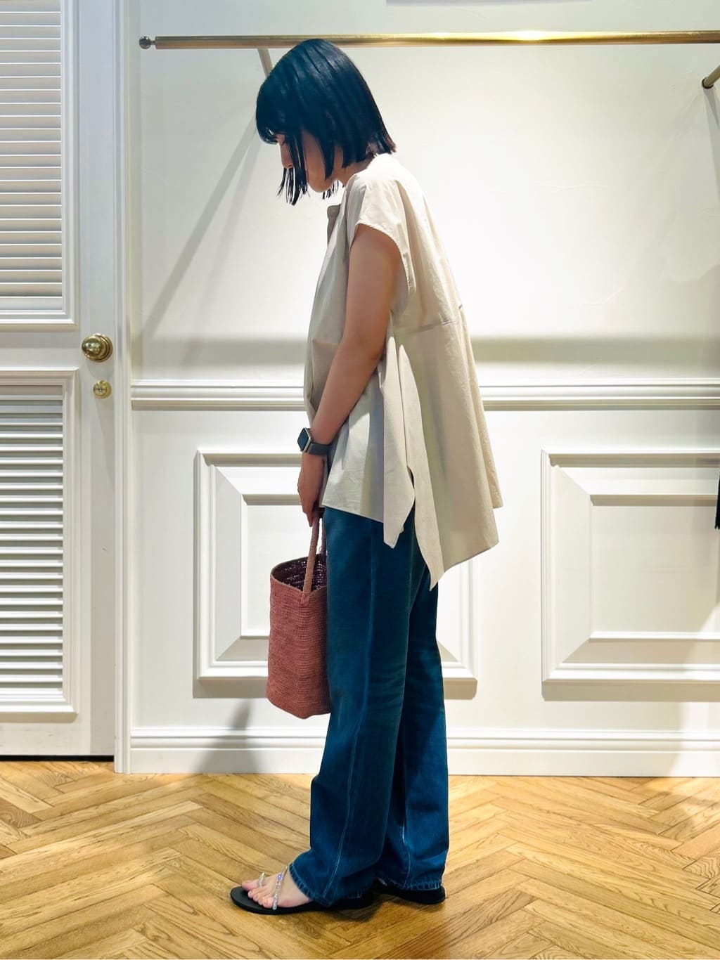 cocoさんの「DRESSTERIOR｜【ウォッシャブル】テーパードコンフォートデニム」を使ったコーディネート