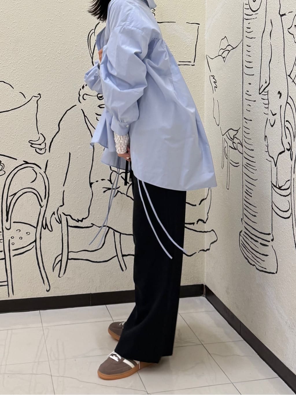 YUKAさんの「UNTITLED｜【PROTAGPNISTA】FLAIR SHIRT」を使ったコーディネート