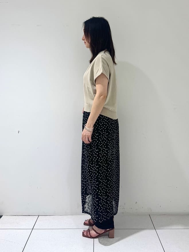 そんさんの「INDIVI｜【トレンド感◎】レイヤード レーススカート」を使ったコーディネート