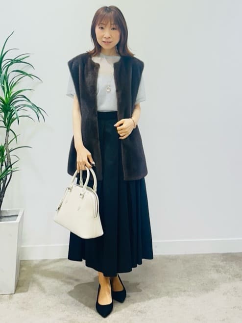 Miwaさんの「UNTITLED｜【洗える】ラメシアーTシャツ」を使ったコーディネート