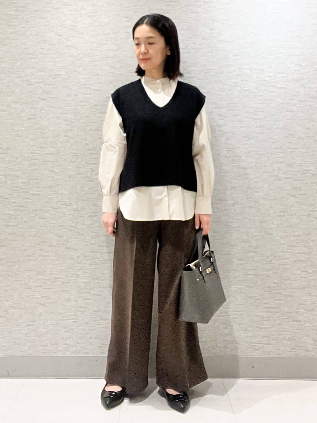 marikoさんの「Reflect｜【透けない】フルレングスワイドストレートパンツ」を使ったコーディネート