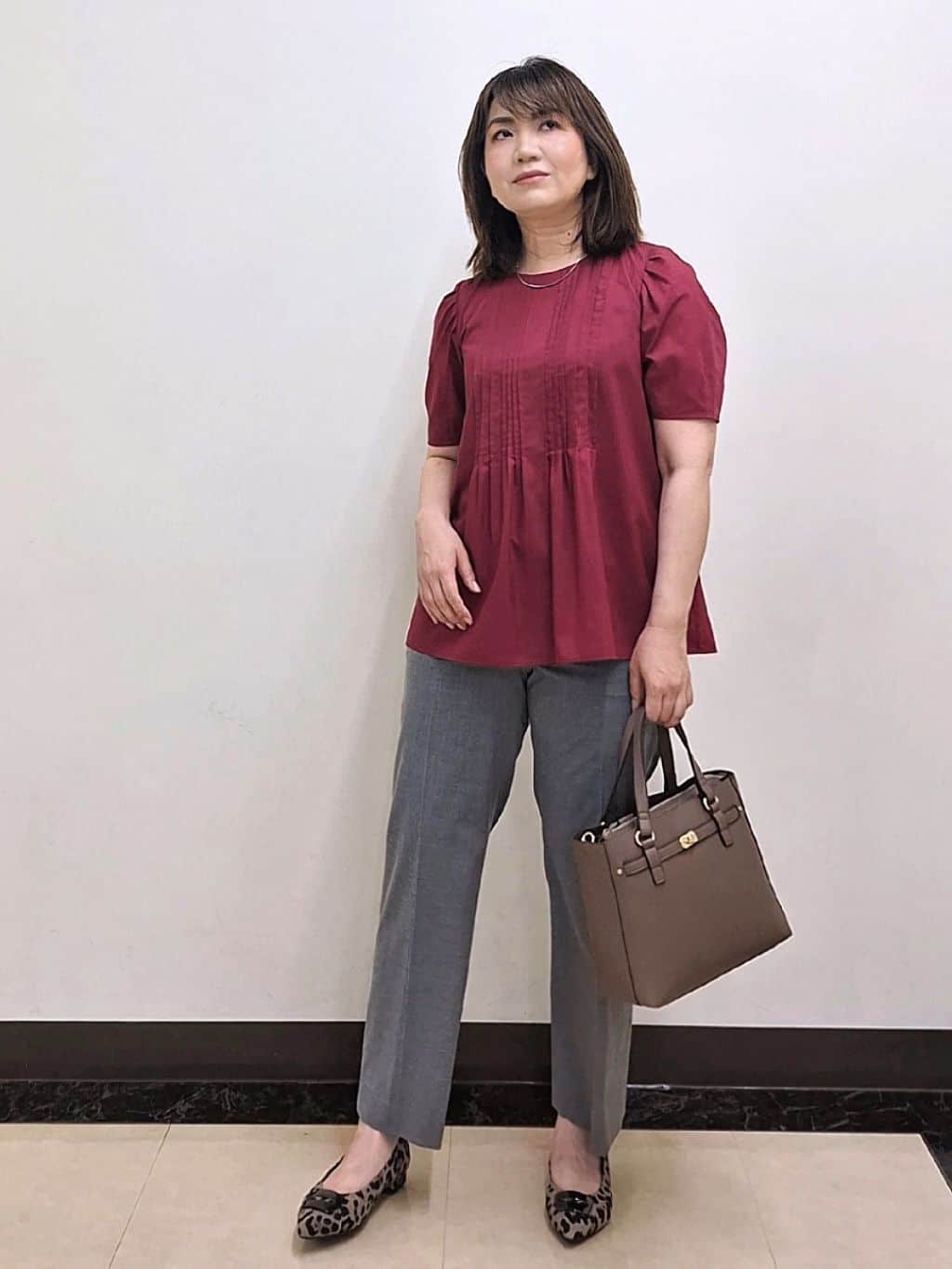 S.xuliさんの「Reflect｜【すっきり見え！長め丈】ピンタックデザインチュニックブラウス」を使ったコーディネート