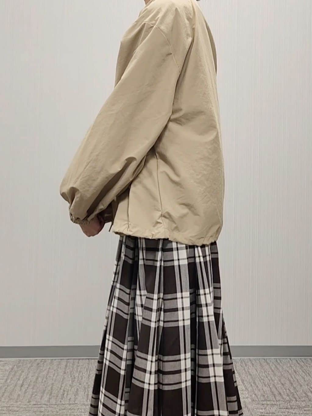 naraさんの「Dessin｜【洗える】バイカラーショート丈ニット」を使ったコーディネート
