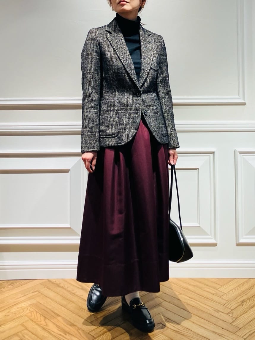 TSUKUIさんの「DRESSTERIOR｜ループグレンチェックジャケット」を使ったコーディネート