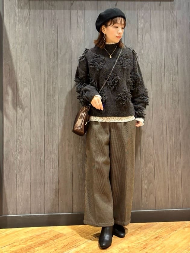meiさんの「SHOO･LA･RUE｜【S-LL】上品なレースハイネックトップス」を使ったコーディネート