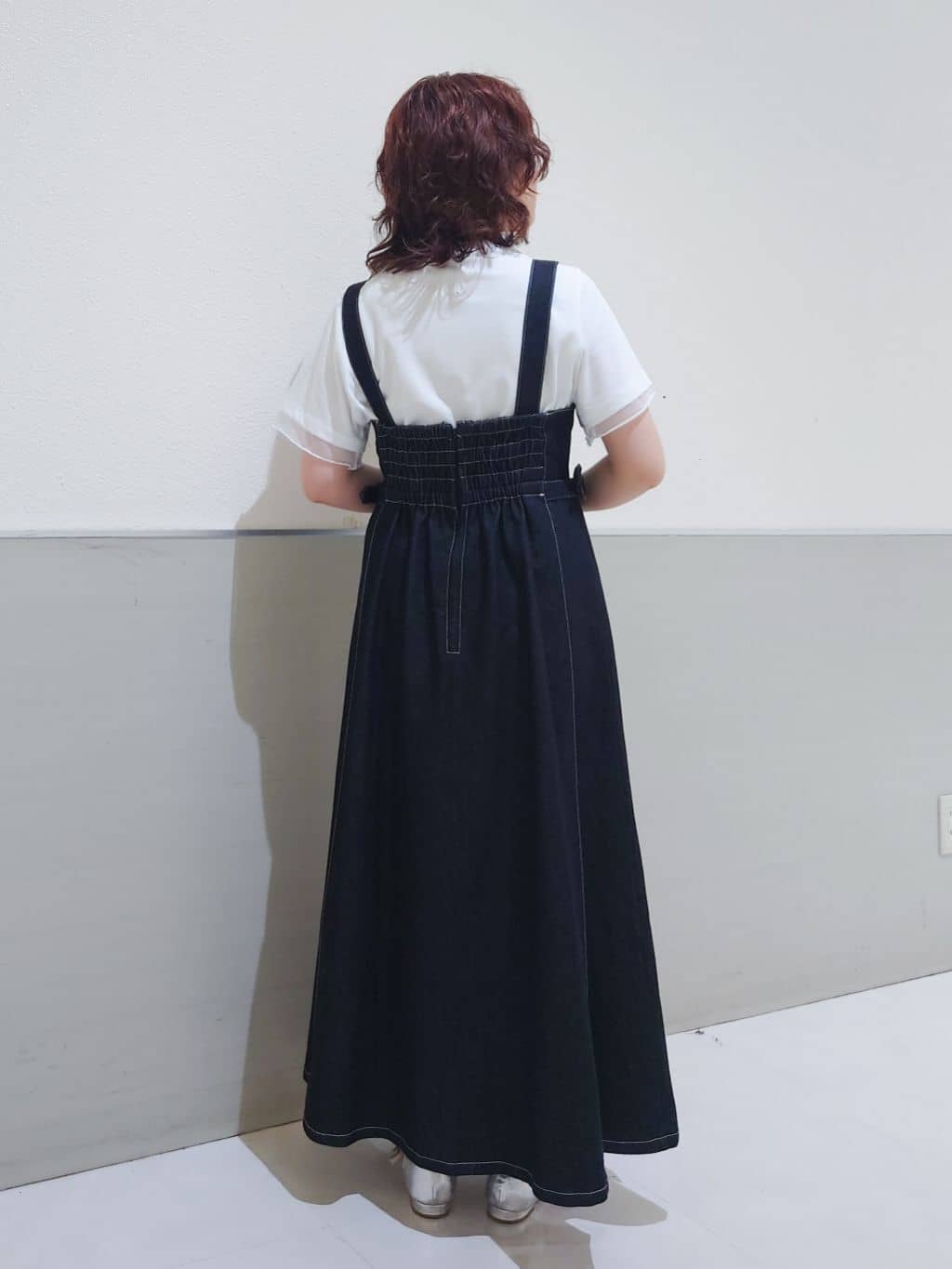 maruさんの「THE SHOP TK｜【ひんやり/UV/洗濯機OK】袖シアーTシャツ」を使ったコーディネート
