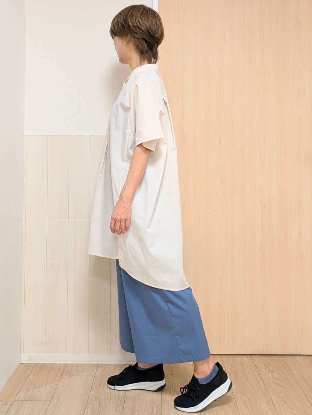 YuAさんの「SHOO･LA･RUE｜◆【洗える】体型きれい見え チュニックワンピース」を使ったコーディネート