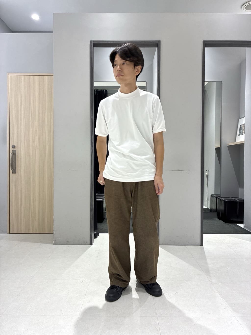 わいずみさんの「TAKEO KIKUCHI｜チェックボーラーガーゼシャツ」を使ったコーディネート