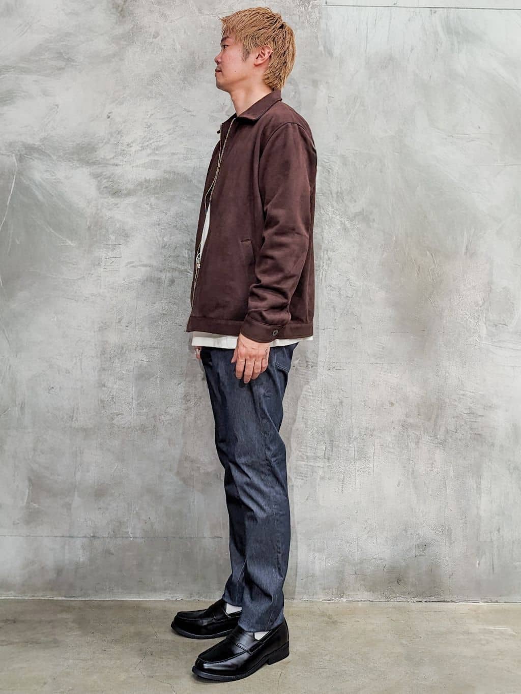 daiさんの「THE SHOP TK｜リンクスジオメトリック長袖Tシャツ【サスティナブル素材使用/洗濯機OK】」を使ったコーディネート